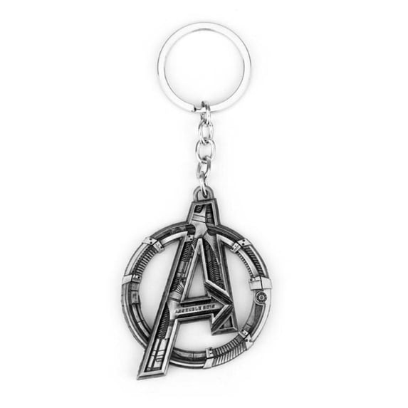 Avengers A Logo 2 Inches Tall Metal Charm Keychain Keyring