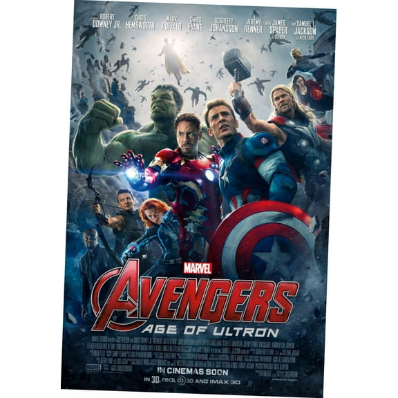 Avengers Age Of Ultron Movie Poster Reprint 27Inx40In for any room 27x40 Square Adults Poster Time