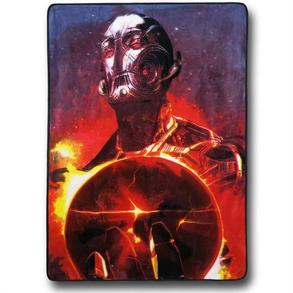 Avengers: Age Of Ultron Red Earth Fleece Throw Blanket