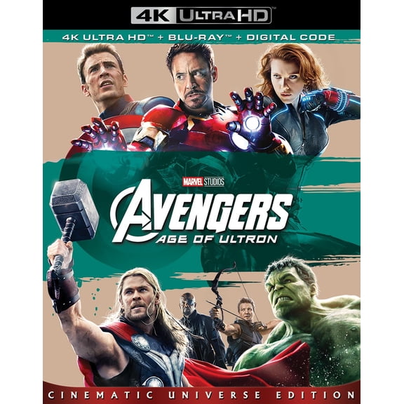 Avengers: Age of Ultron (4K Ultra HD + Blu-ray + Digital Code)