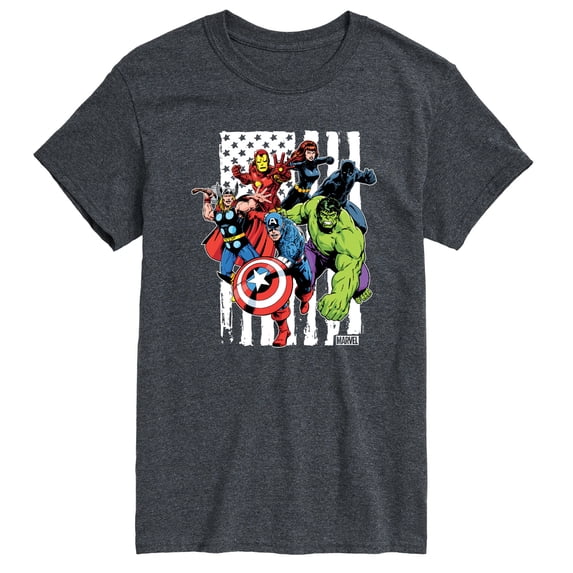 Avengers - American Flag - Men's Short Sleeve Graphic T-Shirt