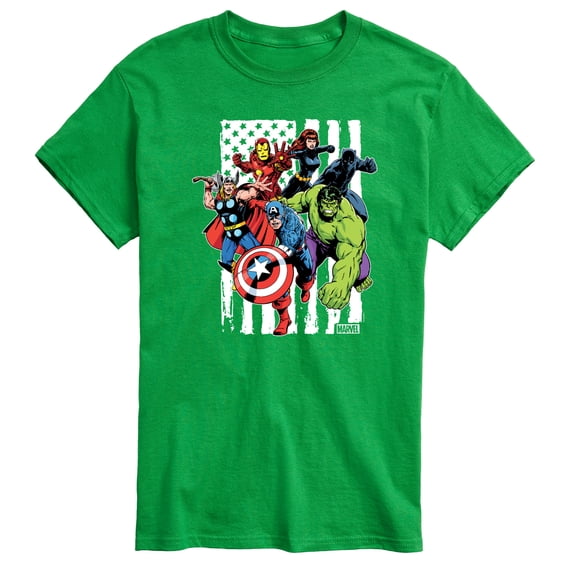 Avengers - American Flag - Men's Short Sleeve Graphic T-Shirt