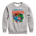 thumbnail image 1 of Avengers - American Tour Graphic Long Sleeve Fleece Sweatshirt, 1 of 4