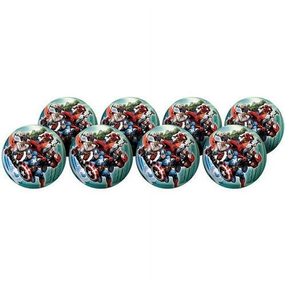 Avengers Assemble Playball Party Packs - 8 Count Inflatable Balls
