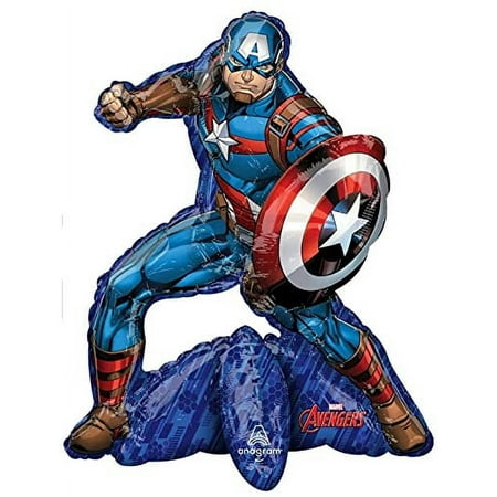 "Avengers Balloon Inflate with Air 26" Tall For Table Centerpiece"