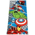 Avengers Beach Towel 54" x 27" Microfiber Marvel Hulk Thor Iron Man Pool Bath