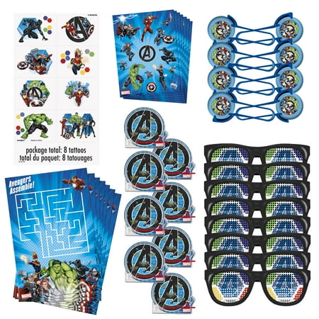 Avengers Birthday Party Favors for 8 Guests, 48pcs