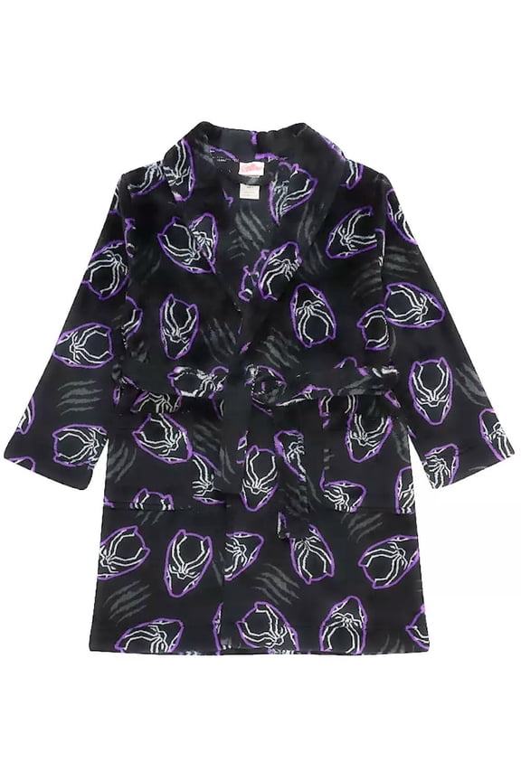 Avengers Black Panther Boys Robe, Sizes 4-10