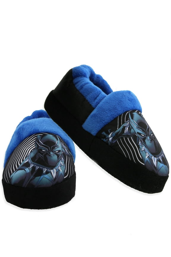 Avengers Black Panther Toddler Boy's Plush Aline Slippers AVF226