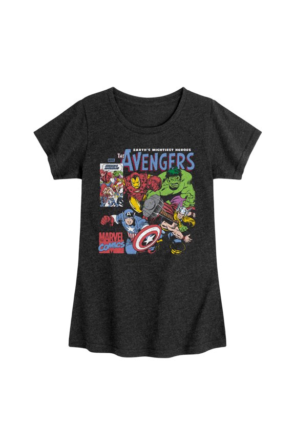 Avengers - Boxes - Youth Girls Fitted Short Sleeve T-Shirt