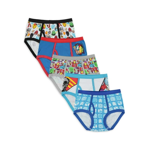 Avengers Boys 5-Pack Underwear Briefs, Sizes 4-8