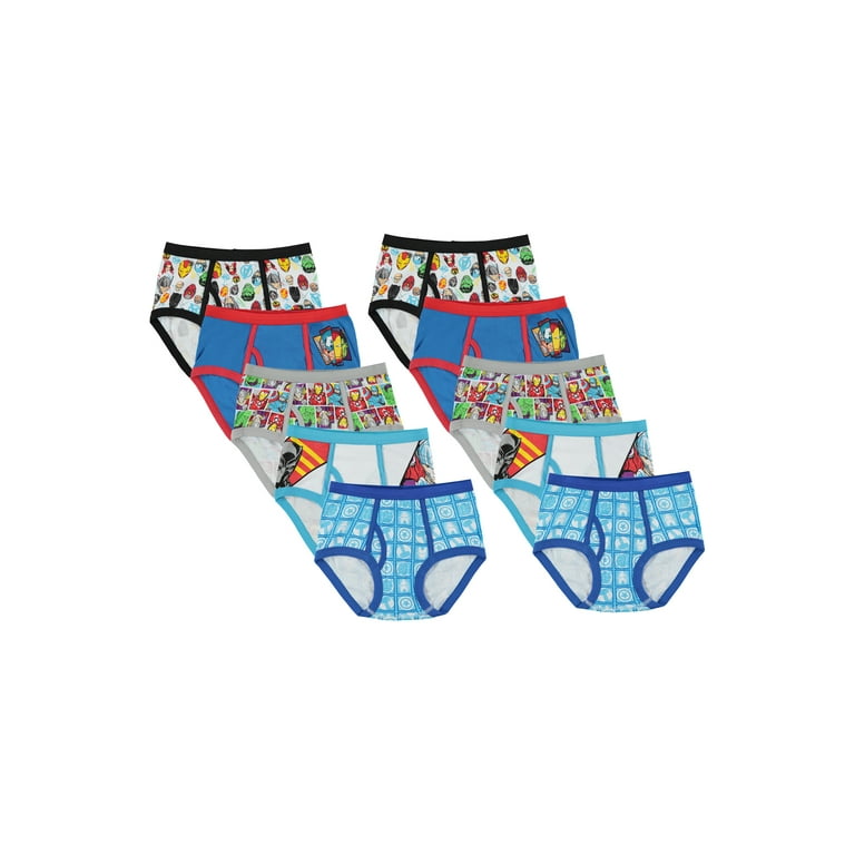 Marvel Avengers Brief Underwear Four-Pack for Boys, Sizes 4-8 