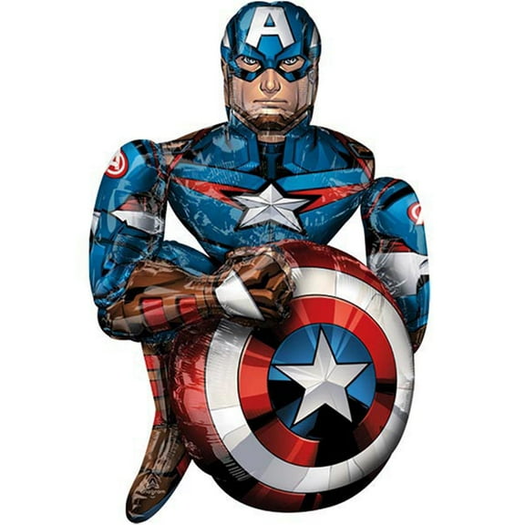 Avengers Captain America Airwalker Giant Foil Balloon 39" Tall