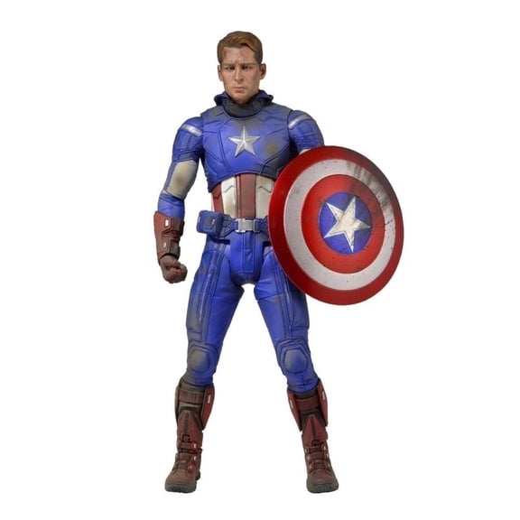 Avengers 1:4 scale Captain America (Unmasked & Battle Damaged) Neca 612255
