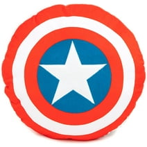 Avengers Captain America Shield Kid's Dec Pillow, Super Soft Circular Pillow, 100% Microfiber, White