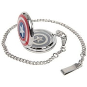 Avengers Captain America Shield and Logo Pocket Watch