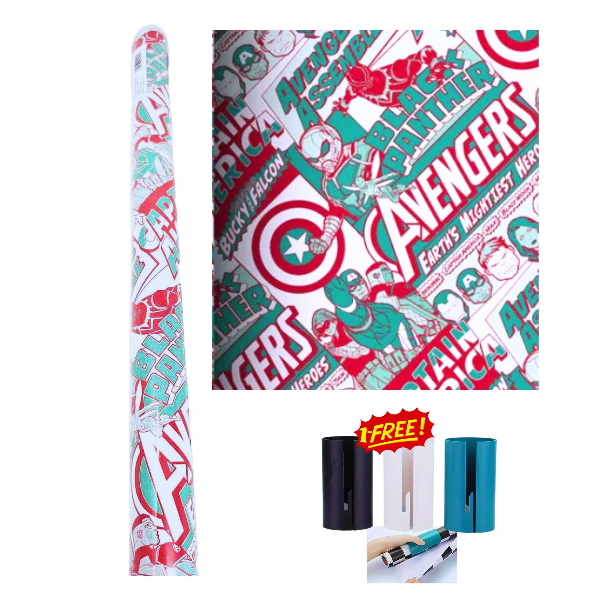 Superhero Christmas Wrapping Paper 