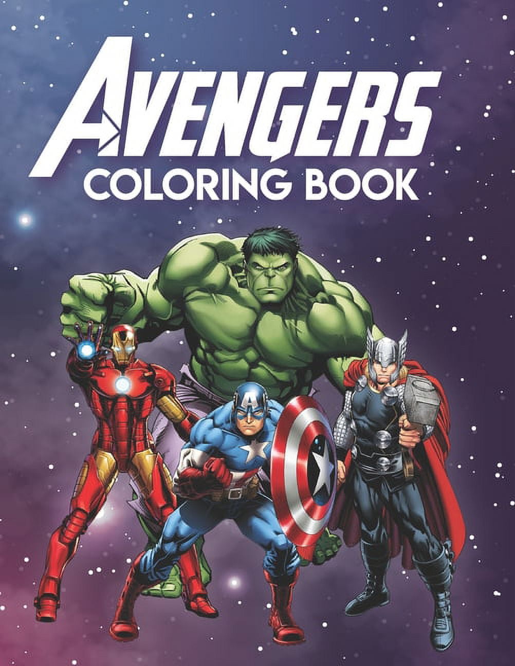 Avengers Coloring Book: Marvel Avengers Coloring And Activity Book ...