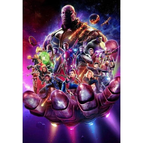 The Avengers Diamond Art Painting Kits - Full Drill Diamond Dots Paintings for Beginners, Round 5D Paint with Diamonds Pictures Gem DIY Adult Crafts 12x16inch
