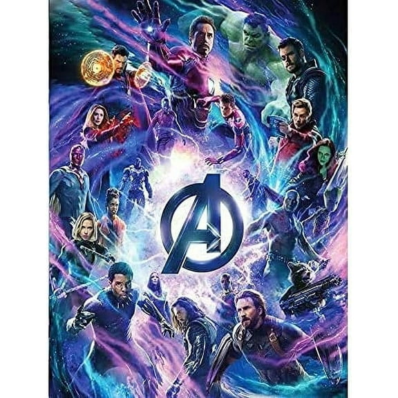 The Avengers Diamond Painting Kits for Adult Beginners, 5D Cartoon Diamond Art Kits, DIY Full Drill Diamond Art Painting Diamond Dots Crafts Kits for Home Wall Decor Gifts (11.8x15.7in)
