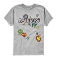 thumbnail image 1 of Avengers - Doodles - Youth Boys Short Sleeve Graphic T-Shirt, 1 of 4