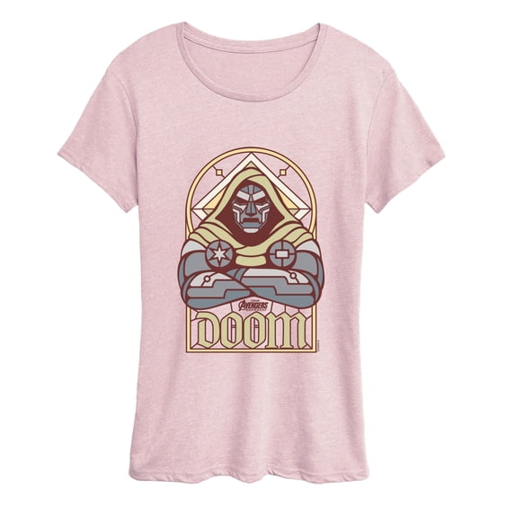 Avengers - Doom Stained Glass Women's Short Sleeve Graphic T-Shirt ...