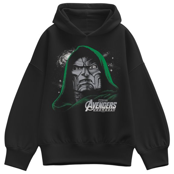 Avengers - Doom Face Women's Oversized Fleece Hoodie Sweatshirt