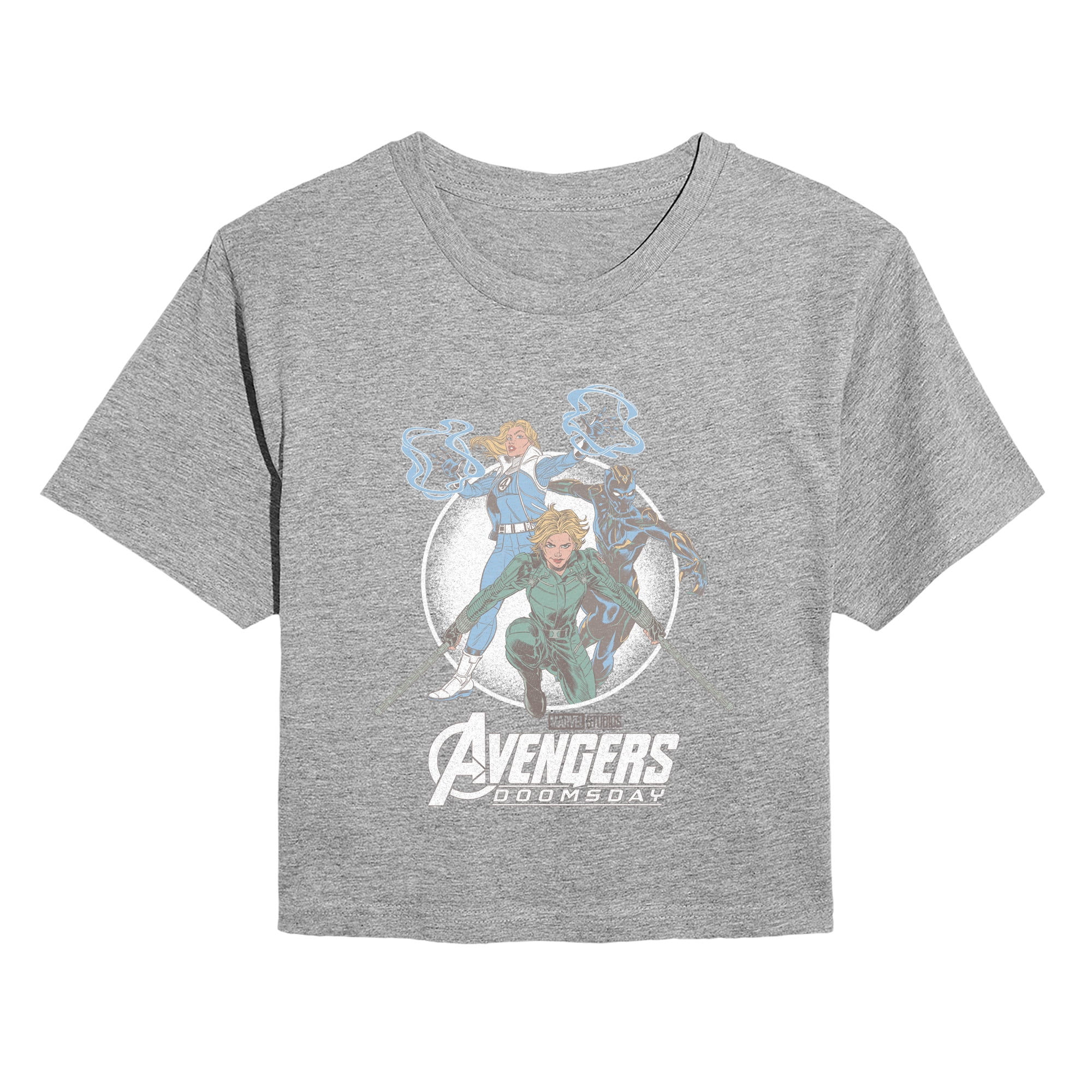 Avengers - Female Collage Women's Cropped Graphic T-Shirt - Walmart.com