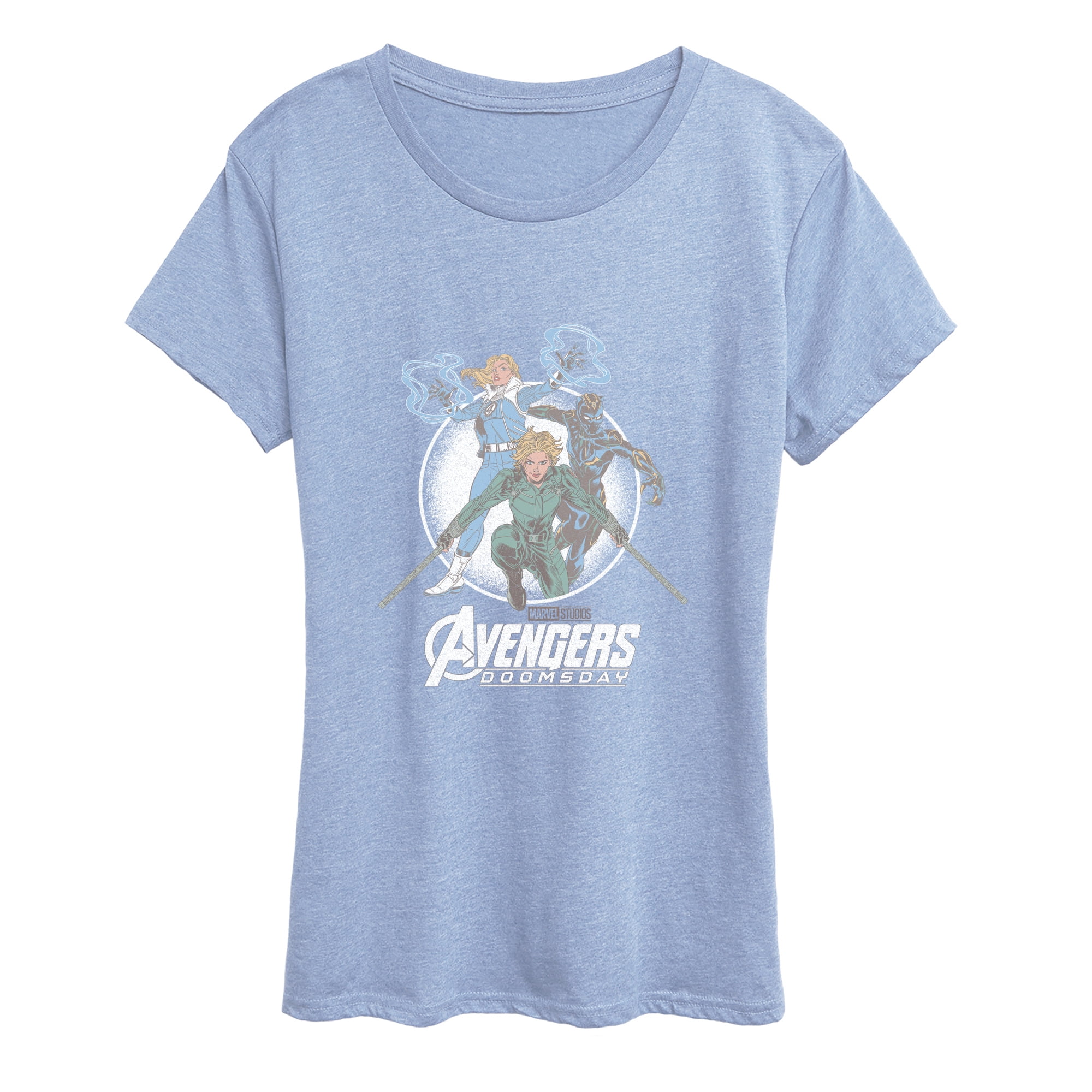 Avengers - Female Collage Women's Short Sleeve Graphic T-Shirt ...