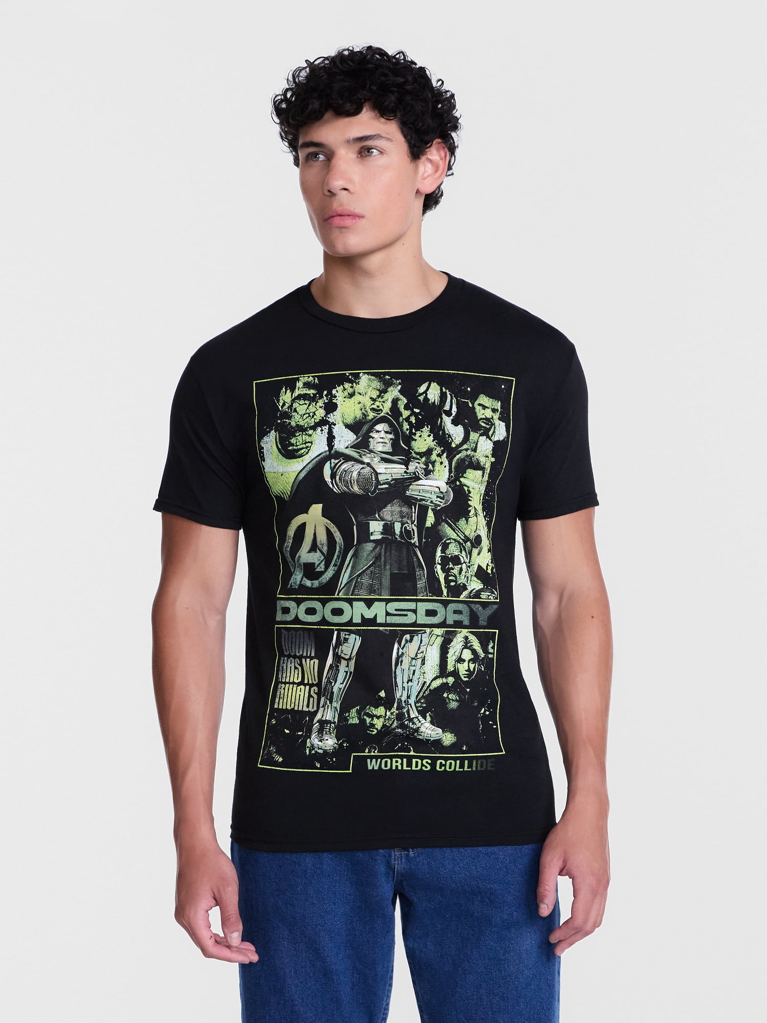 Avengers Doomsday Men's and Big Men's Cotton Graphic Tee with Short Sleeves, Sizes S-3XL
