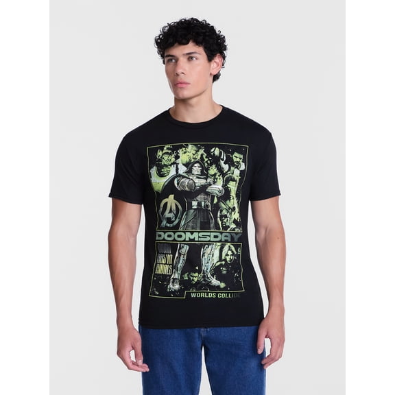 Avengers Doomsday Men's and Big Men's Cotton Graphic Tee with Short Sleeves, Sizes S-3XL
