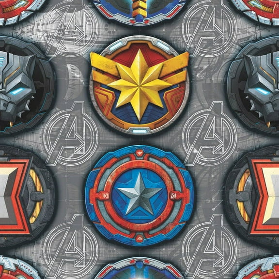 Avengers Emblems Peel & Stick Wallpaper