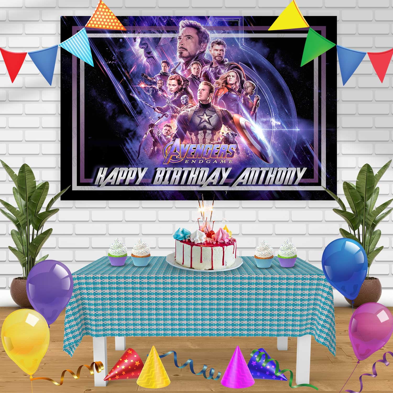 Avengers Endgame 1 Birthday Banner Personalized Party Backdrop Decoration 60 x 44 Inches - Walmart.com avengers-endgame-1-birthday-banner-personalized-party-backdrop-decoration-60-x-44-inches-walmart-com