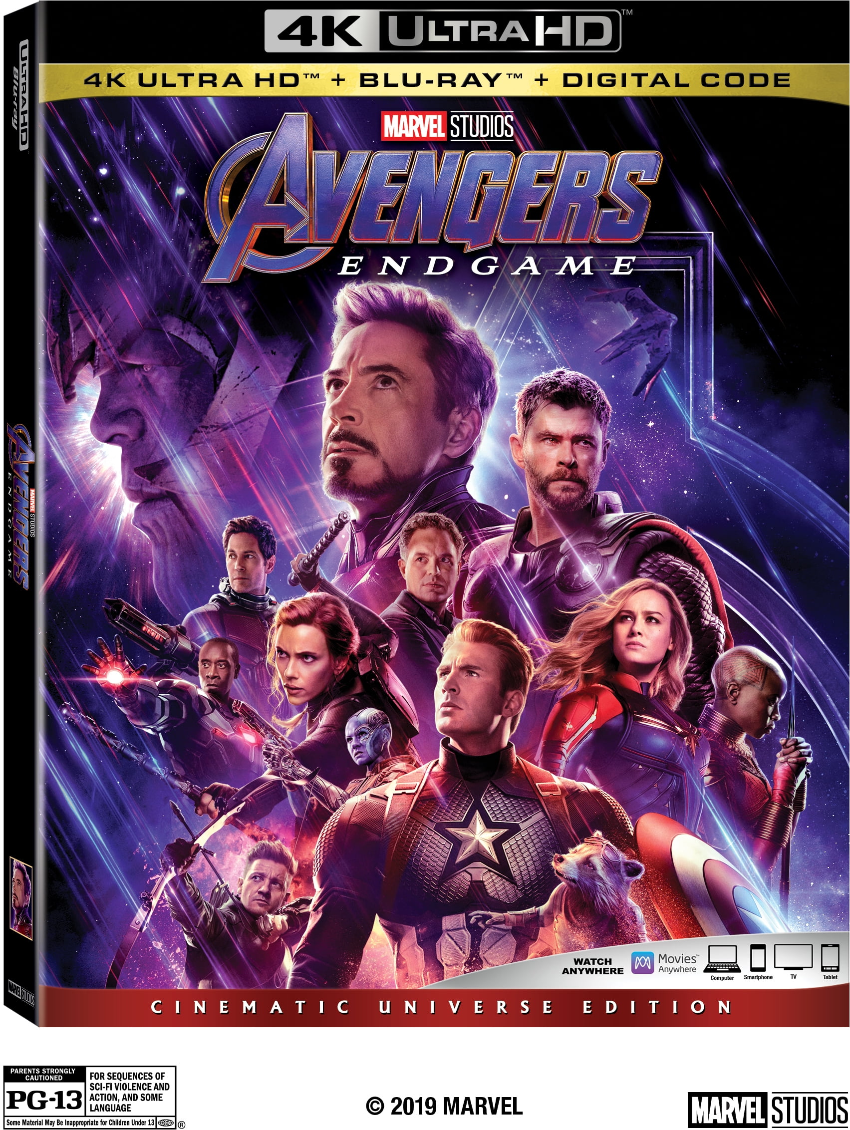 Avengers: Endgame (4K Ultra HD + Blu-ray) - Walmart.com