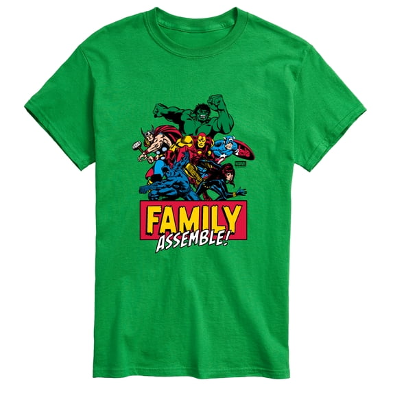 Avengers - Family Assemble Short Sleeve Graphic T-Shirt