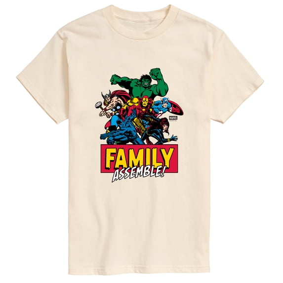 Avengers - Family Assemble Short Sleeve Graphic T-Shirt