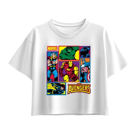 Avengers - Grid - Youth Girls Boxy T-Shirt