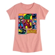 Avengers - Grid - Youth Girls Fitted Short Sleeve T-Shirt