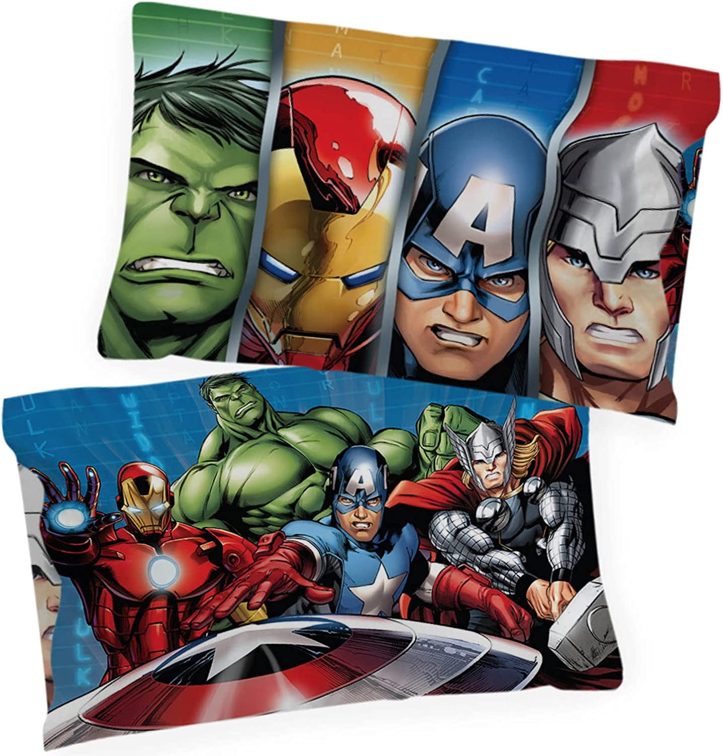 Avengers Halo Multi Color 2 Pack Standard Pillowcases 100 Microfiber
