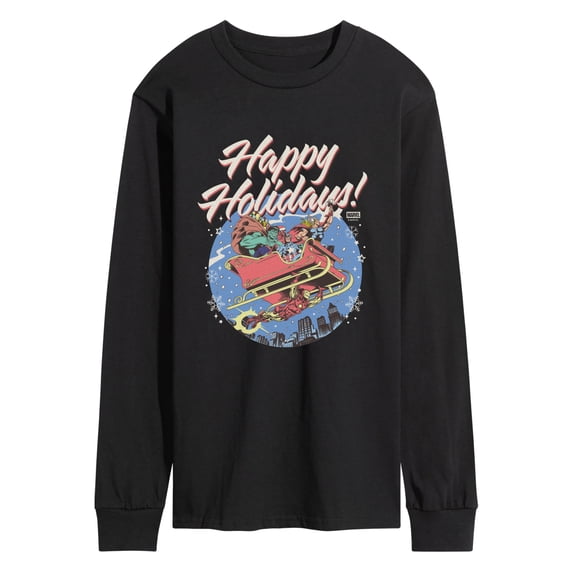 Visual Reference: Avengers Happy Holidays Men S Long Sleeve Graphic T Shirt