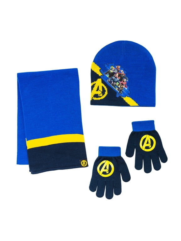 Avengers Hat, Glove, and Scarf 3 Piece Set