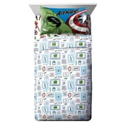 Avengers Hero Time Kids 4-Piece Full Sheet Set, Microfiber, White, Marvel