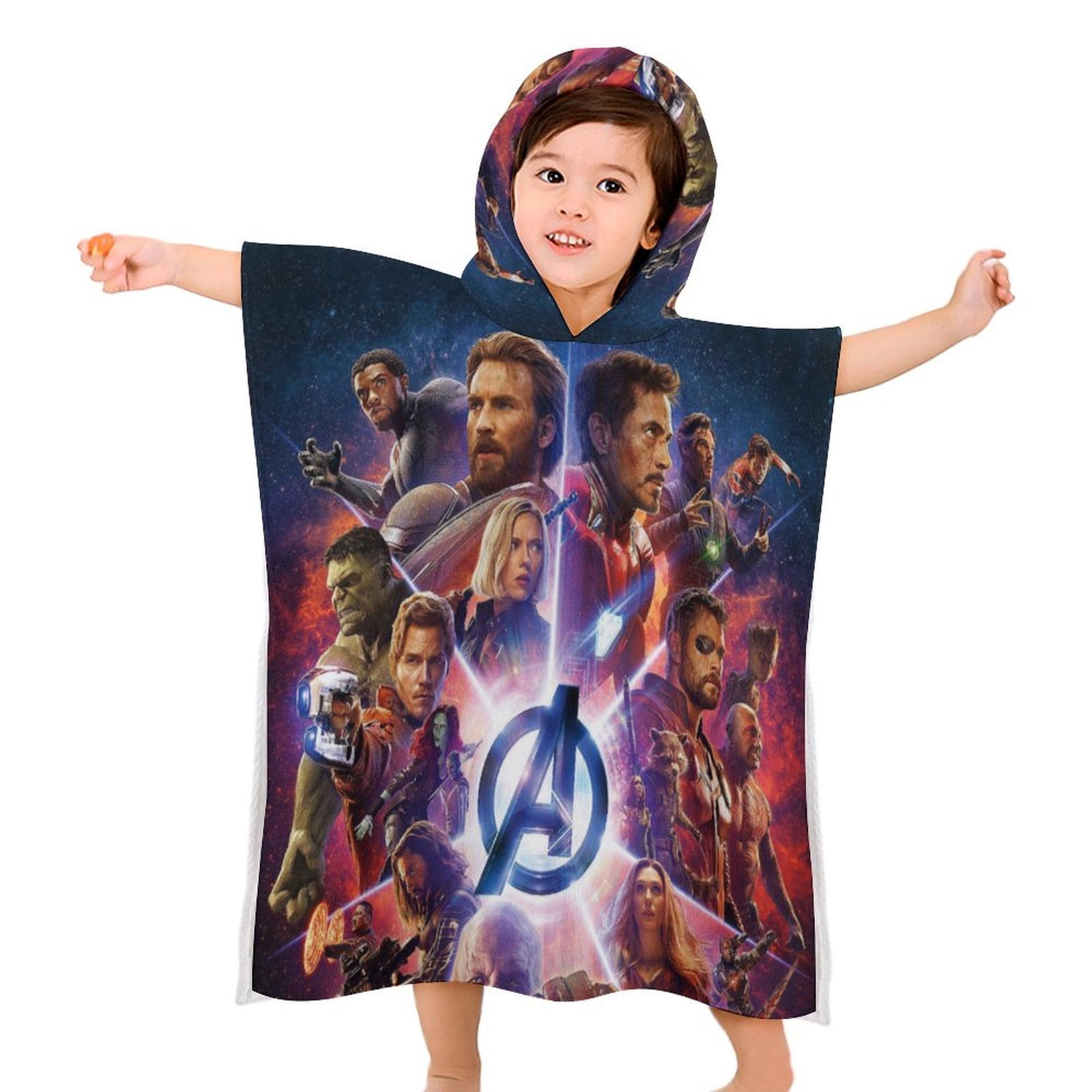 Asciugamano In Microfibra Marvel Avengers Per Bambini – 70x140 Cm, Con Supereroi, Morbido E Lavabile
