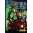 thumbnail image 1 of Avengers: Infinity War - Framed Movie Poster (Iron Man & Spider-Man & Bucky Barnes & The Hulk & Dr. Strange & Black Panther...) (Size: 25" X 37") (Metallic Blue Plastic Frame), 1 of 6