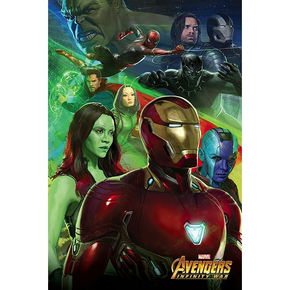 Avengers: Infinity War - Movie Poster / Print (Iron Man & Team)