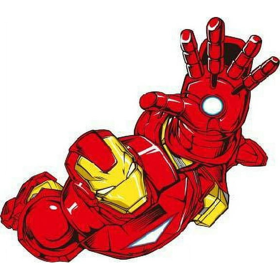 Avengers Ironman Cartoon Character Wall Art Sticker Vinyl Decals Girls Boys Children Baby Bedroom House School Wall Decor Removable Sticker Peel and Stick Size (40x20 inch)