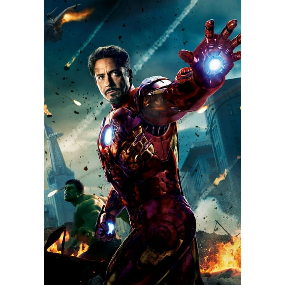 Avengers Ironman Movie Poster 24inx36in (61cm x 91cm) Art Poster 24x36 Square Adults Poster Time