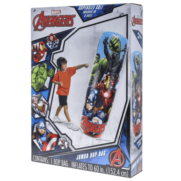 Avengers Jumbo Bop Bag Kids Super Size Punching Bag 5ft Tall
