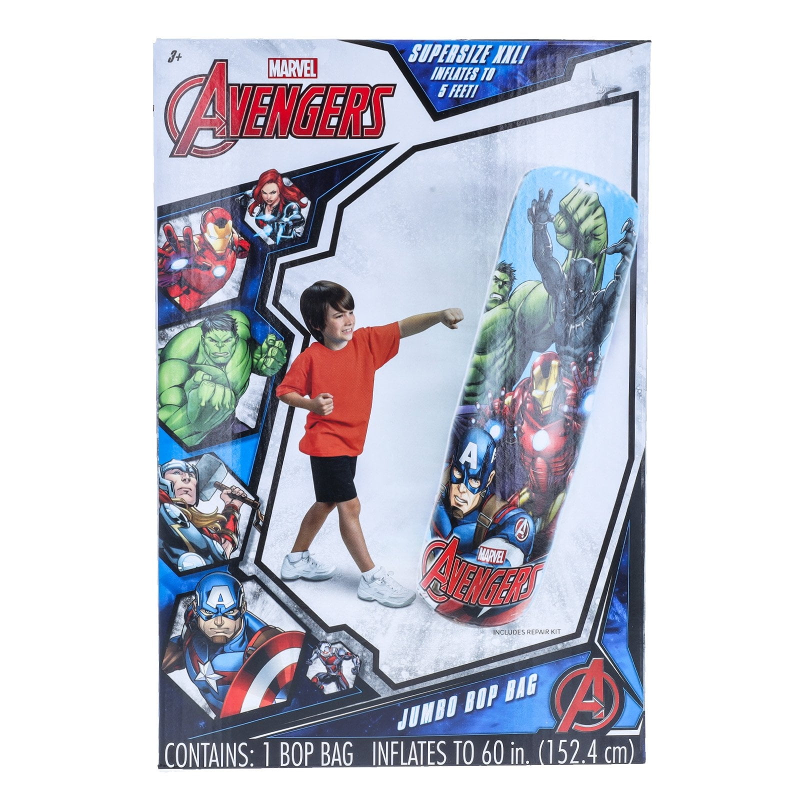Avengers Jumbo Bop Bag Kids Super Size Punching Bag Boys 3 and Up