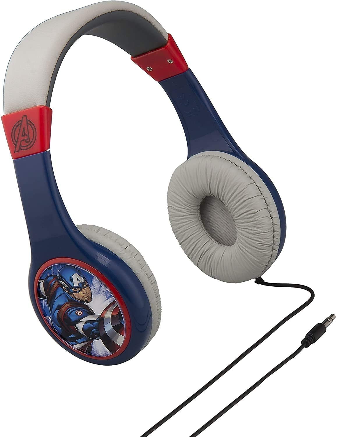 Avengers Kid Friendly Wired Headphones Volume Limited for Safe